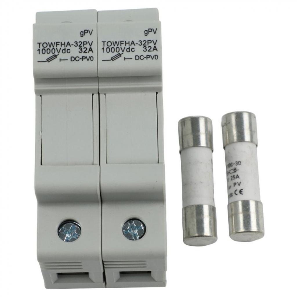 Compact Solar Fuse and Holder Set for Easy Installation In For PV Systems