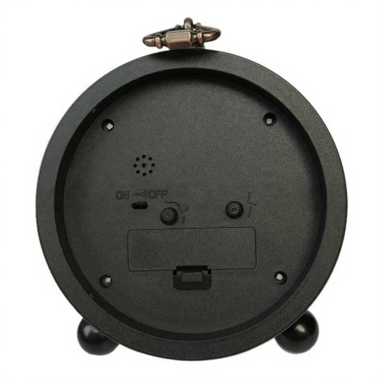 Vintage Metall Analoger Wecker Großes Display Tickenlos Leise Batteriebetrieben Schlafzimmer Retro Schreibtisch Quarz Uhr Kinder Schüler Geburtstagsgeschenk