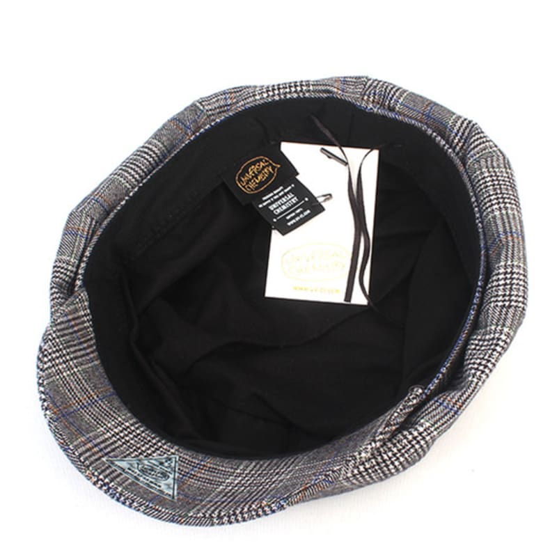 Universal Chemistry Cotton Glencheck Gray Newsboy Cap