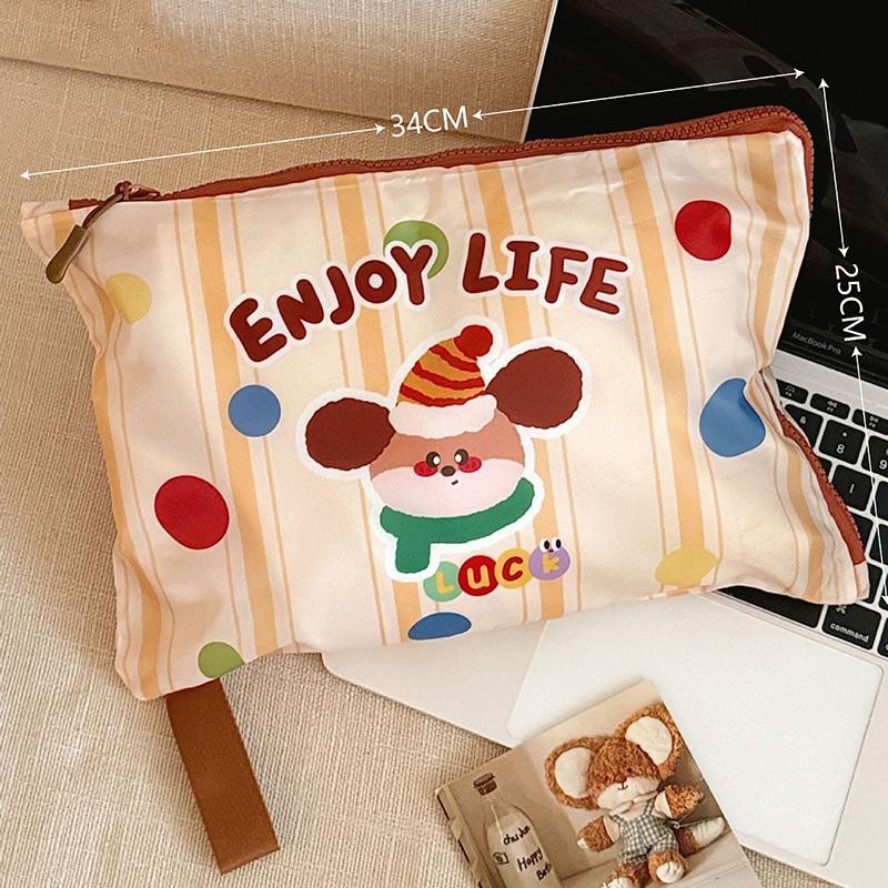 Cute Cartoon Pattern Cosmetic Bag Portable Travel Toiletry Bag Large Capacity Makeup Bag Storage Pouch For Girls Gift