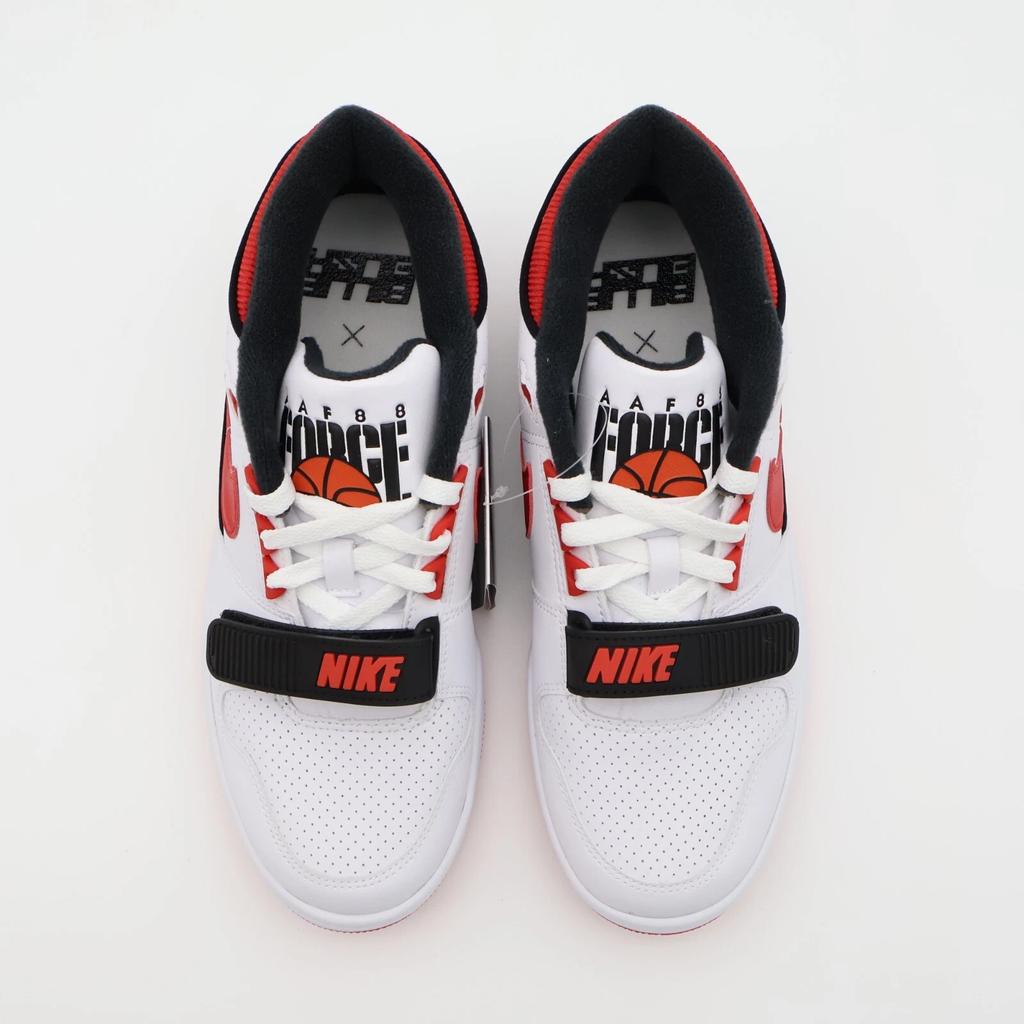 DZ6763-101 Billie Eilish × Nike Air Alpha Force 88 Fire Red and White