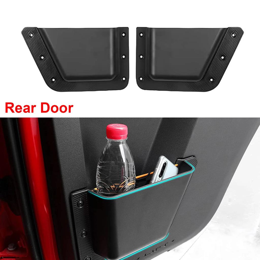 Car Door Side Organizer Box For Ford Bronco 2025-2025 Front Rear Door Storage Pocket Expansion Interior Cup Holder Tray