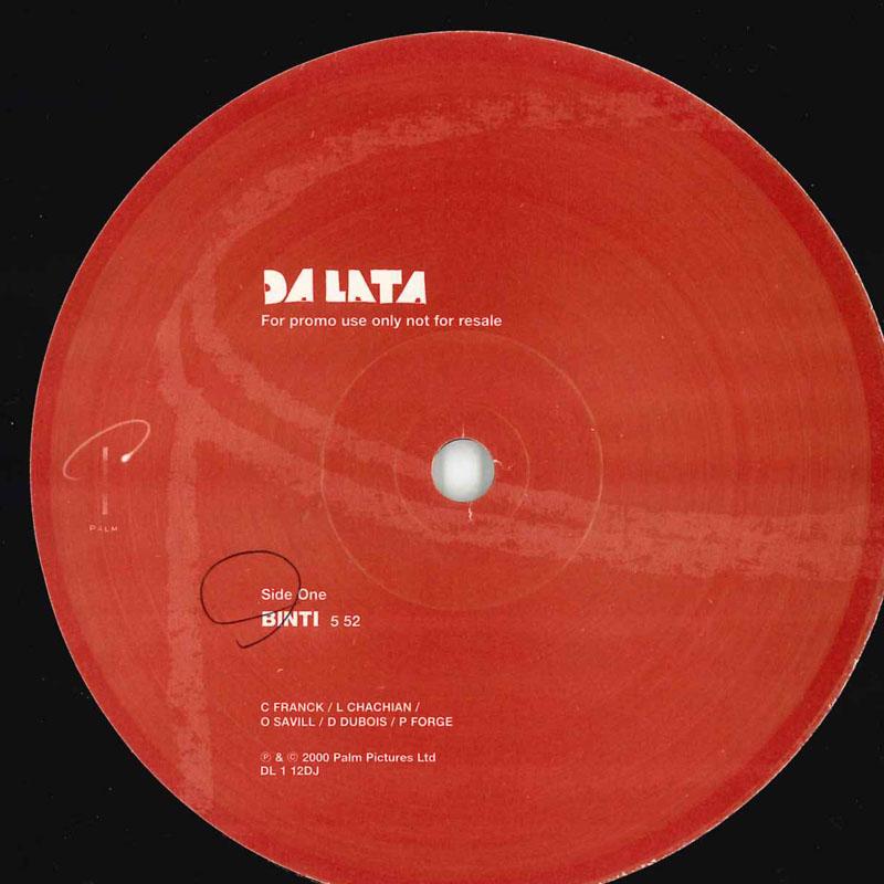 

12inch Record DA LATA - Binti DL112DJ Palm Pictures 2000 UK Dance & Electronica Used
