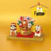 Japanese New Year Horse Zodiac Miniature: Cat Zakka Resin Craft Desktop Ornament