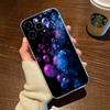 Neon Glowing Bubbles Phone Case For iPhone 17 Air 16E 16 15 14 11 Pro Max Plus 13 12 Mini 8 7 X Transparent Shockproof Cover