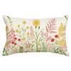 New Spring Flower Pillowcase Linen Printed Floral Sofa Cushion Cover Home Pillowcase