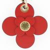 LOUIS VUITTON Portefeiulle Clement Purse M62940 Flower charm Brown Monogram canvas Women Used