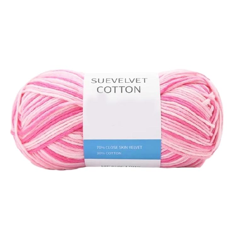 Mixed Color Cotton Yarn Handmade Hat Crochet Thread Supplies Knitting Yarns