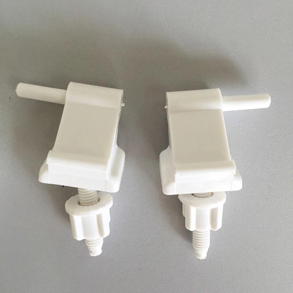 1Pair White Beige Hinge Bolts Screw Hinge Mounting Fittings  Bathroom Hardware Replacement Parts