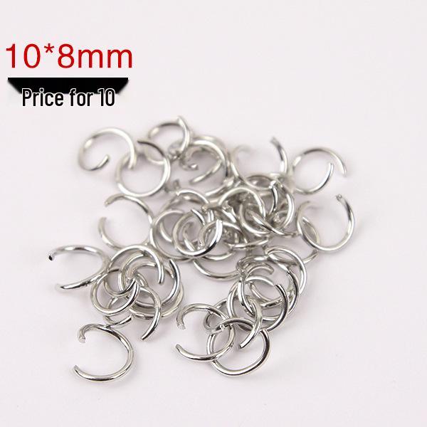 Gold-Plated & Silver-Plated Jump Ring Nine-Needle Keychain DIY Jewelry Accessory