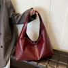 Design Large PU Leather Hobo Underarm Bags Lady Winter Shoulder Bag for Women 2026 New Trend Y2K Handbags and Purses