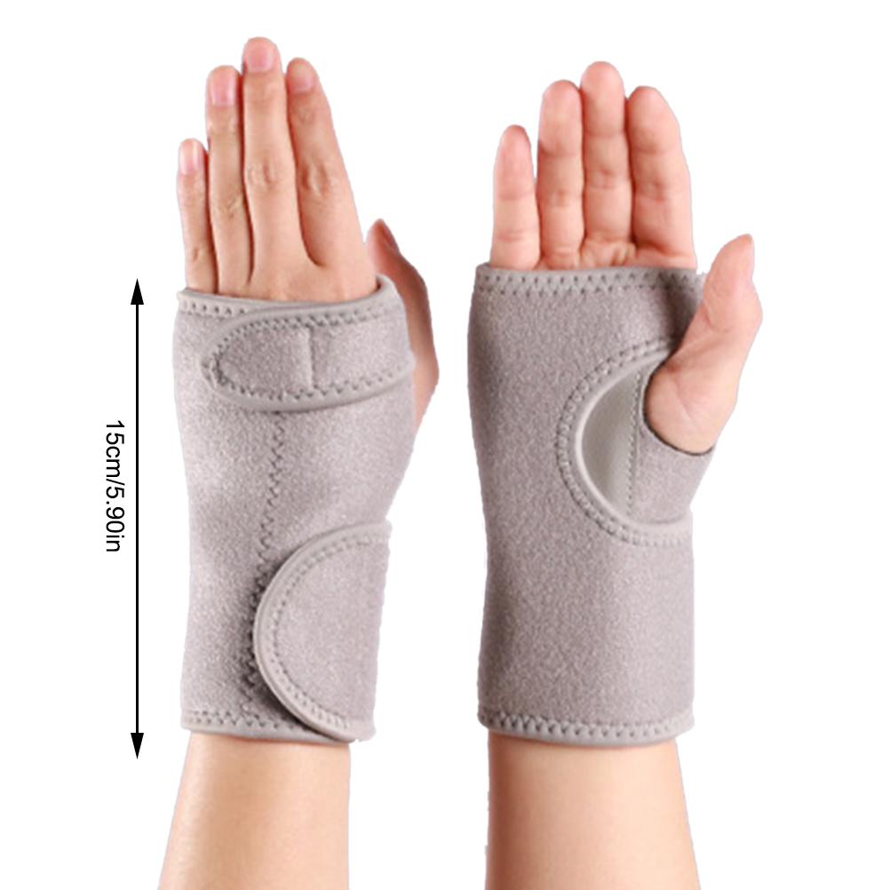 2 ks Zápěstní ortéza s ocelovou dlahou pro karpální tunel Nastavitelná Prodyšná Noční spánek Zápěstí