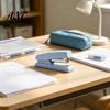 Desktop Stapling Tool for Documents Mini Stapler, with Ergonomic Curved Design, Handheld Morandi Color Office Supplies Paper Organization School Home