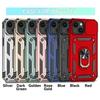 Armor Case for iPhone 16 14 13 12 11 15 Pro Max 16 Plus 13Mini 12Mini Ring Stand Rotating Slide Camera Lens Military Grade Cover