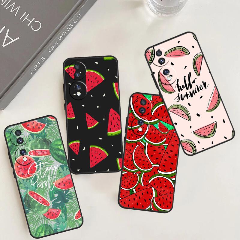Cute Summer Fruit Watermelon Case For Honor X9b X8b X7 X8 X9 X6a X7a X8a X9a Cover For Honor Magic 5 6 Pro 50 70 90 Lite