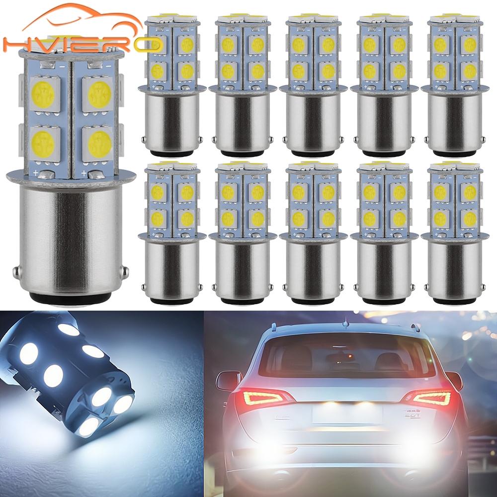 10pcs 1156 1157 Reverse Brake Car Lamps 5050 13SMD Leds Turn Signal Lights Tail Strobe Auto Day Parking Rear Trunk Bulbs DC 12V