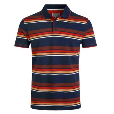 Weird Fish Mens Sunbury Stripe Organic Cotton Polo Shirt