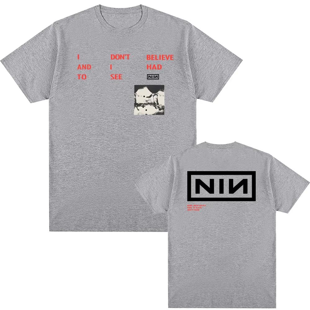 CBH LYRIC TEE Nine Inch Nails Band Gothic High Quality Teeshirt Hip Hop Style Sleeve Womenmen CottonTshirt Round Neck Tees