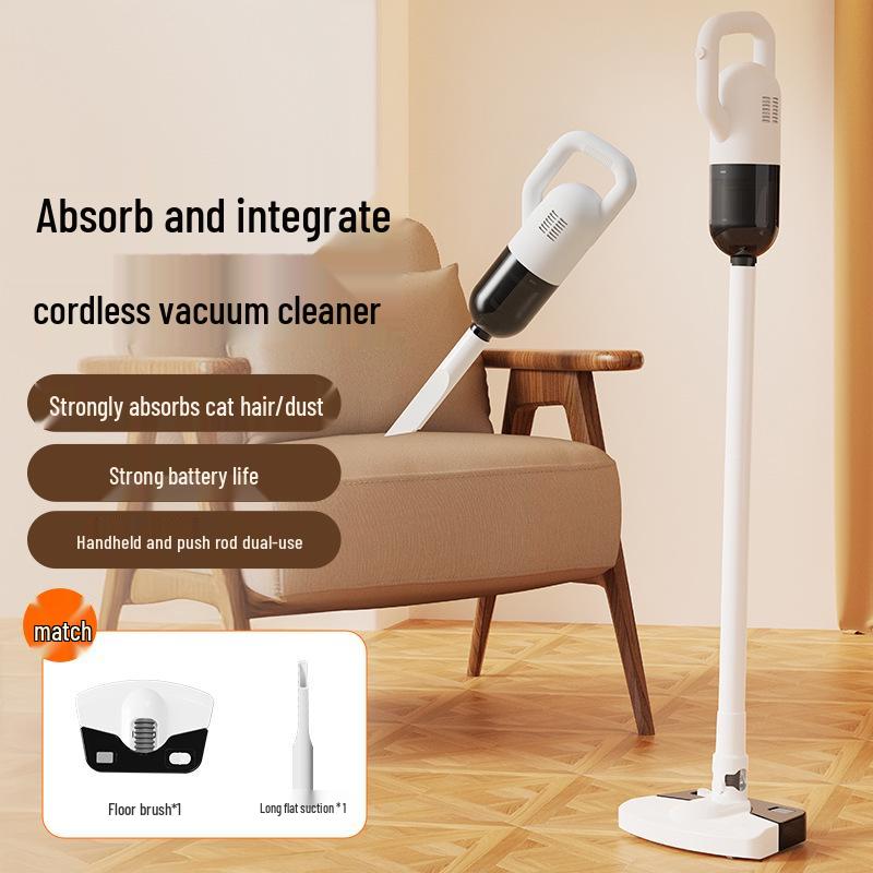 Wireless High-Suction Vacuum Mop Combo for Home, Car, and Bed - Handheld High-Power Cleaner