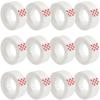 Invisible Tape,12 Rolls Tape Refills Bulk, Writable Tape 3/4 X 1000 Inches, Matte Transparent Tape for Dispenser, School Office Home Supplies for