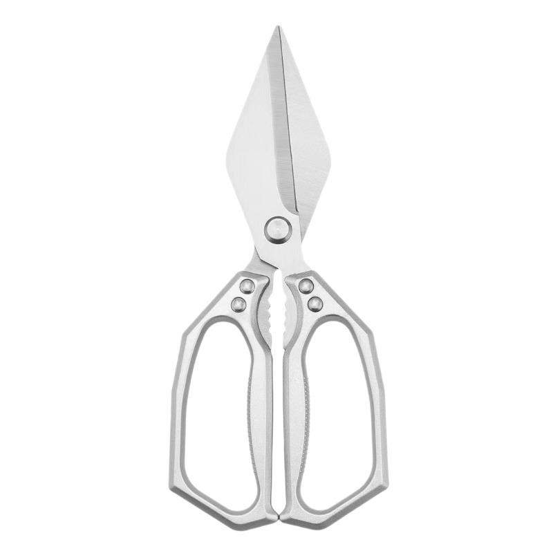 Kitchen Large Scissors Household Scissors Powerful Scissors for Cutting Chicken Bones, Cutting Fish, Holding Walnuts, Stainless Steel