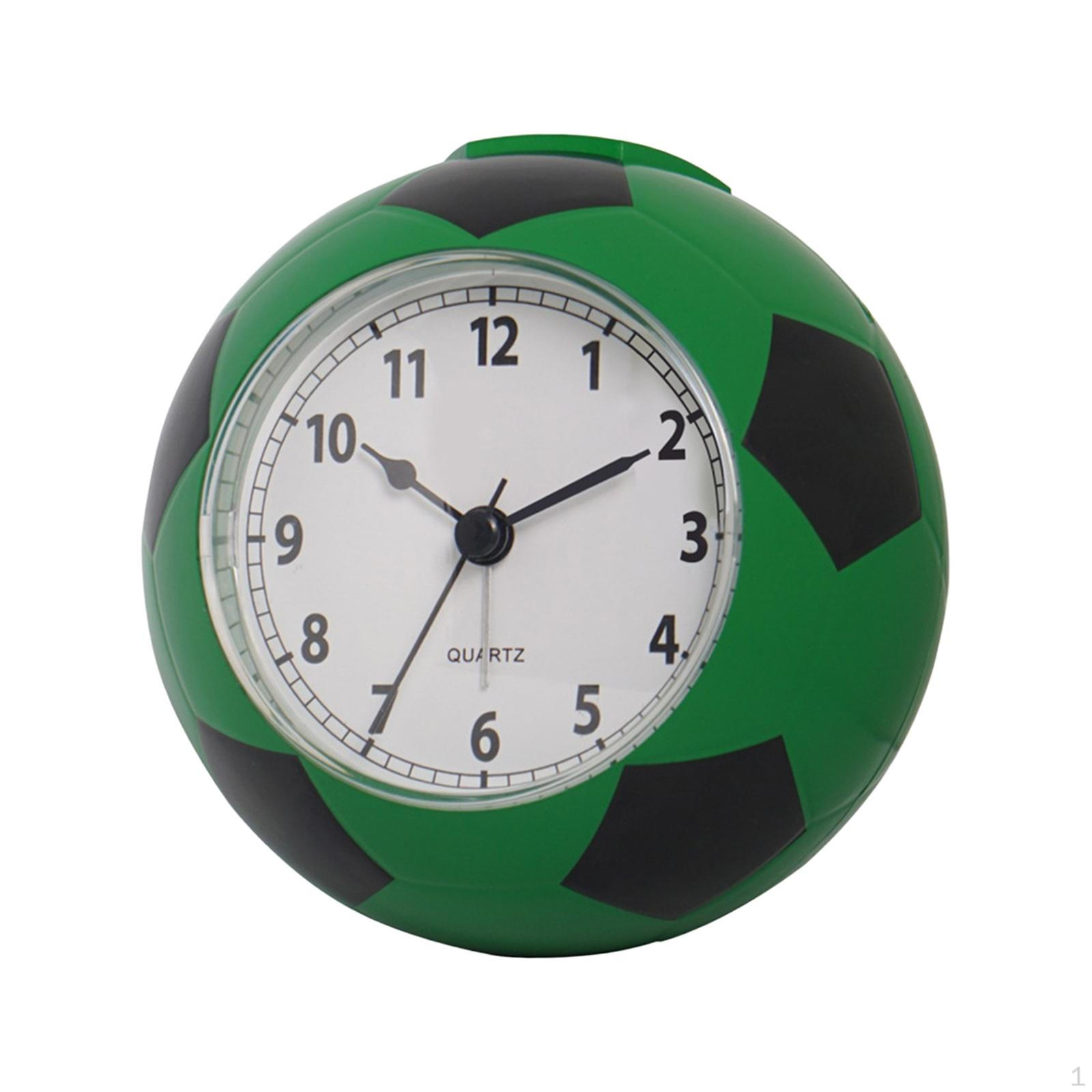 

Football Shaped Alarm Clock Home Decoration Cute, Portable, Practical Decorative Table Silent зелёный