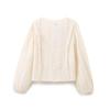 Summer Women's Fashion: European & American Long-Sleeved Embroidered Hollow Top