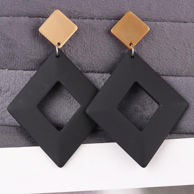Personalized Retro Earrings, Exaggerated Earrings One Size чёрный