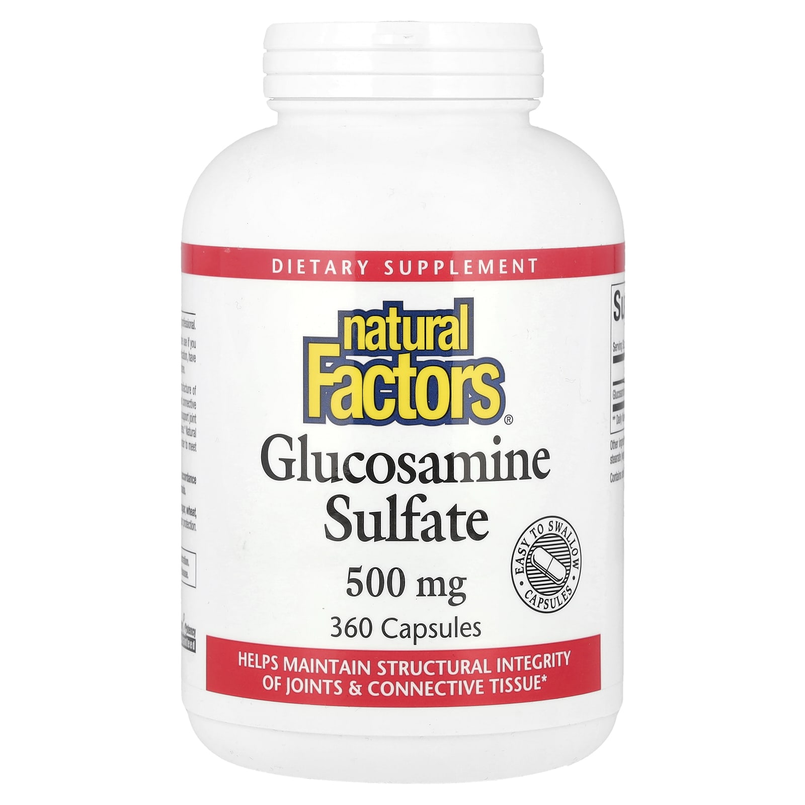 

Glucosamine Sulfate, 500Mg, 360 Capsules