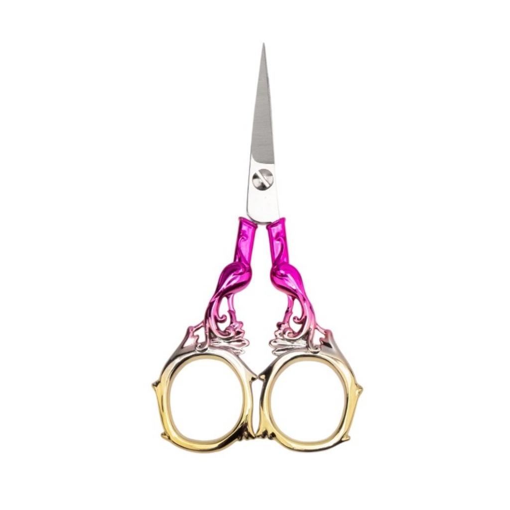 Vintage Engraved Stainless Steel Embroidery Scissors Multi Purpose Craft Tool For Sewing Feather Trimming And Decorative Display
