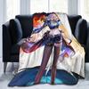 Wuthering Waves WuWa Galbrena Fashion Blanket Game Anime Wool Novelty Soft Throw Fashion Blanket for Bedspread Winter Travel