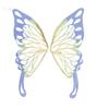 Krajka DIY Butterfly vyšívané nášivky Nášivky Motýlí vzor Krajkový límec Přišít nášivky