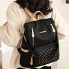 Student School Bag Large Capacity Backpack Rivet Inlaid Women's Backpack