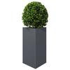 VidaXL Jardinière anthracite triangulaire 50x43x75 cm acier 851175