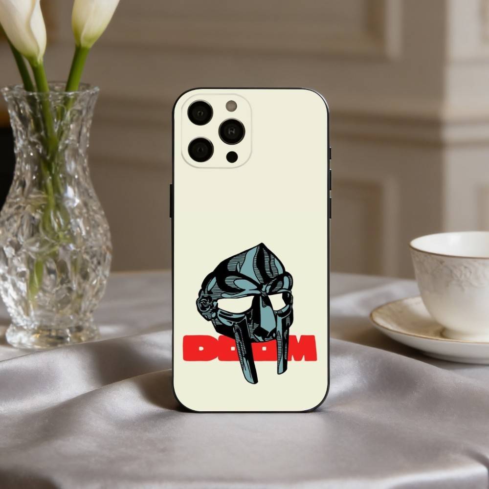 M-MF-DOOMs-RapperS  Phone Case For iPhone 17,16,15,14,13,12,11 Plus,Pro Max,XS,Soft Silicone Black Cover
