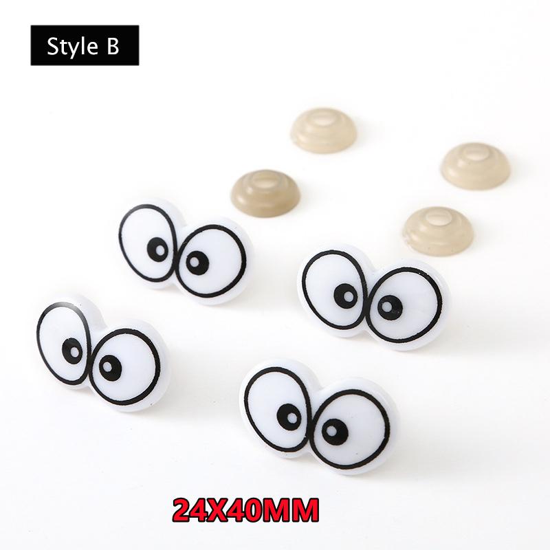 New 10PCS Cartoon Plastic Toy Eye Safety Toy Eyes & Soft Washer for DIY Plush Doll Findings Amigurumi Crochet and Diy Clay Decor