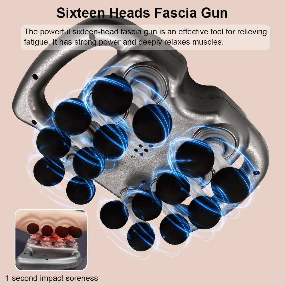 Fascia Gun Muscle Massager Gun High Frequency Back Body Waist Massage Machine Professional Electric Shoulder Legs Waist Massager