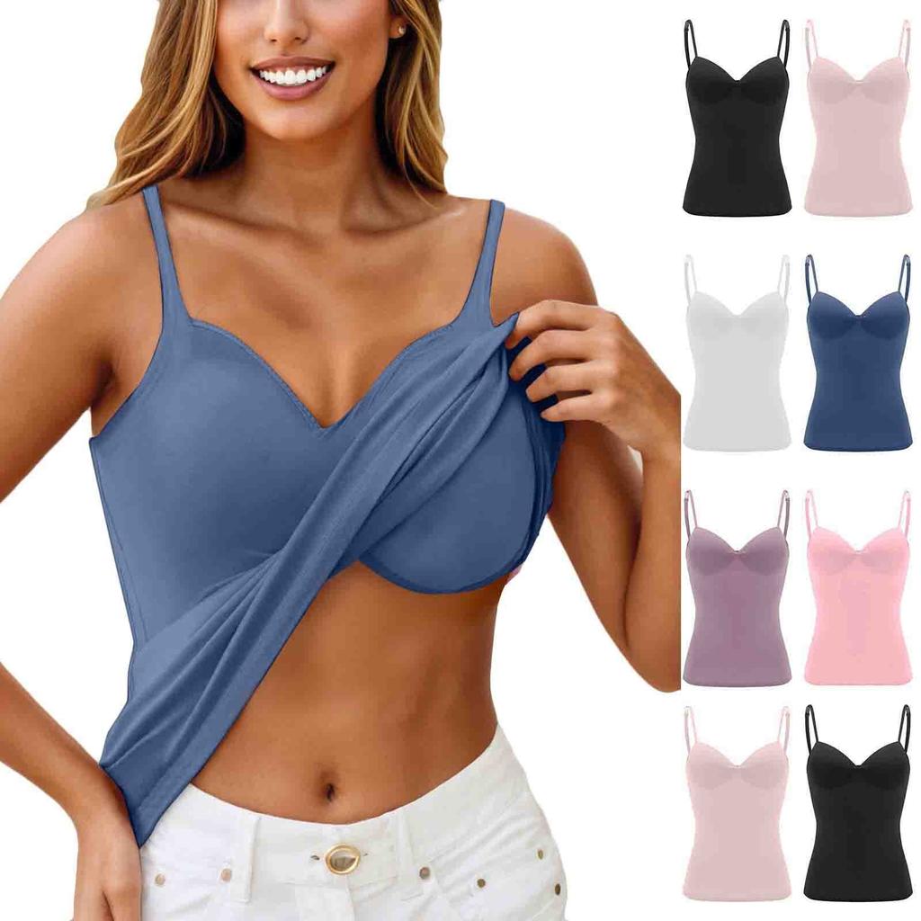 Women's Camisole With Bottom And Chest Pad, Sexy Oversized Underwear With Chest Pad