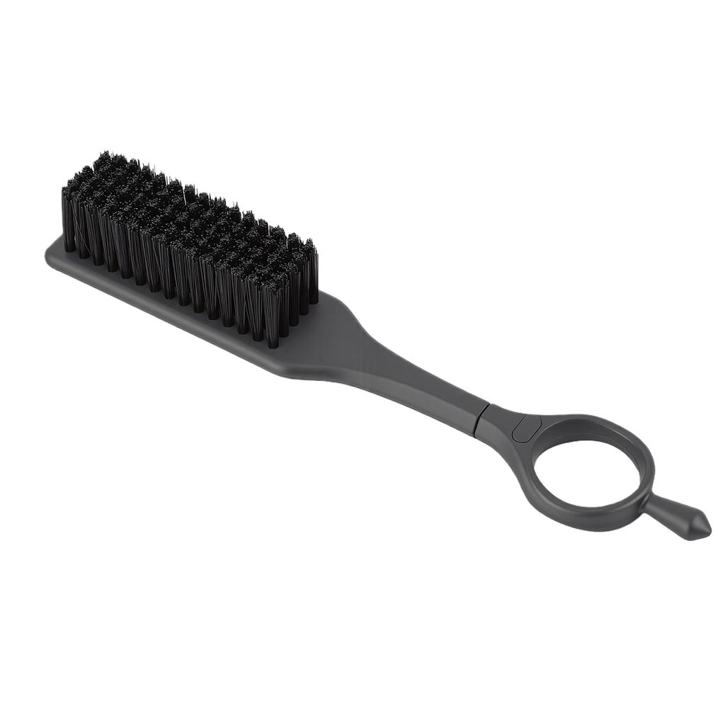 Barber Cleaning Clipper Brush Soft Portable Beard Styling Brush with Finger Ring for Stylists