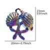 6Pcs Marine Organism Rainbow Colored Octopus Shark Charms For Jewelry Making Supplies Diy Keychain Earrings Accessories Pendants