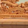 Wooden welcome bird bamboo newspaper safety decoration ornaments Solid wood carving Home living room, desktop decoration artwork