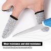 Level 5 Anti-Cut Finger Cover High-Strength Safety Flexible Anti Cut Fingertip Gloves Kitchen Tool Reusable and Durable