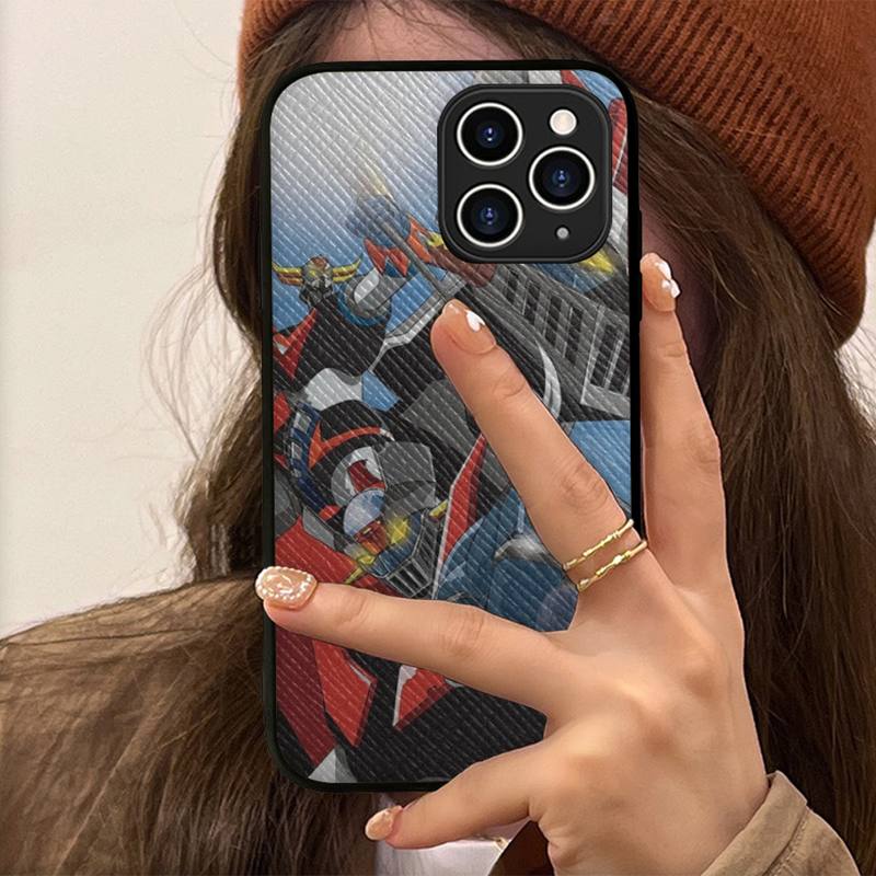 Anime Mazinger Z Phone Case Hard Leather Case for iPhone 11 12 13 Mini Pro Max 8 7 Plus SE 2020 X XR XS Coque