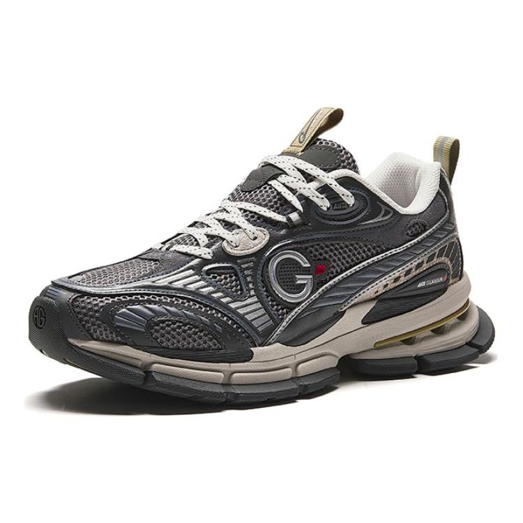 Anta Men's Champion Collection G01 Running Shoes Grey Black White Silver 112348805A-2