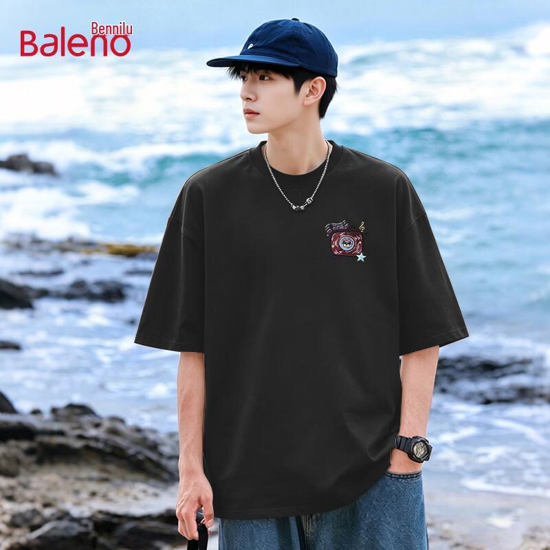Baleno Men s 2026 Summer Pure Cotton Short-Sleeve T-Shirt M
