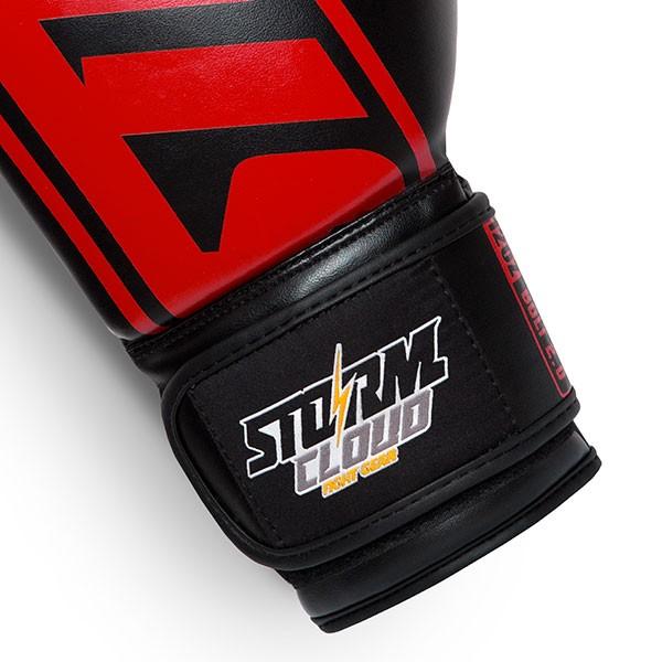 StormCloud Bolt 2.0 Boxing Gloves Black/Red 16oz