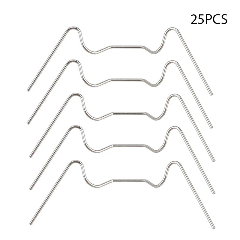 25/50pcs Greenhouse Glass Pane Clip W-type Wire Clips Z-type Glazing Buckles Twin-Hall Web Sheets Stainless Steel Durable Hooks