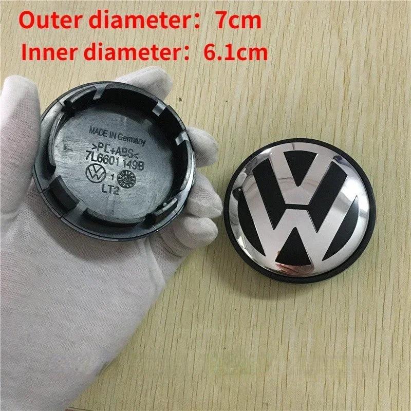 PET1 69/70/75/76mm 4pcs Car Wheel Center Emblem Hub Caps Cover for Volkswagen VW GTI Jetta Tiguan Golf POLO Passat B5 B6 SCIROCCO