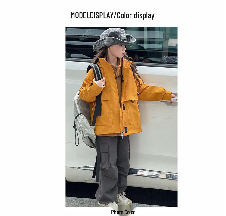 Children's 3-in-1 Autumn/Winter Mountaineering Jacket - Boys' and Girls' Windbreaker 2024