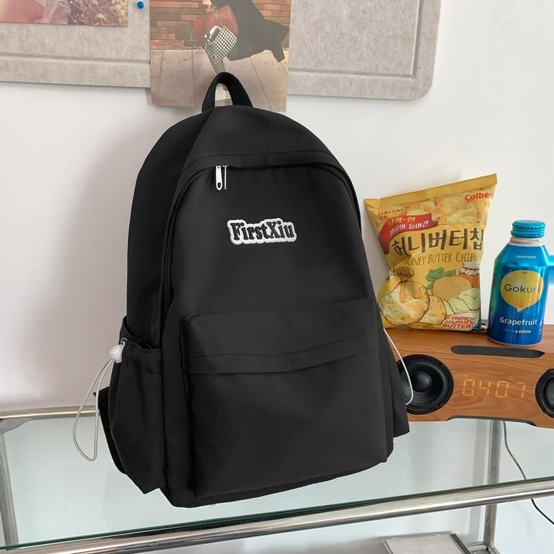 Pattern Youth Letter Fashion Backpack With Laptop Pocket For Commuting Daily